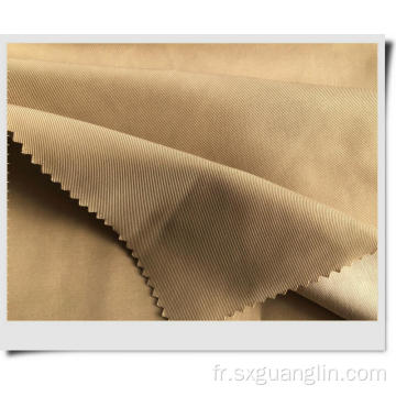 Tissu double sergé de coton polyester pour dames Windcoat